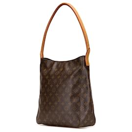 Louis Vuitton-Louis Vuitton Brown Monogram Looping GM-Brown