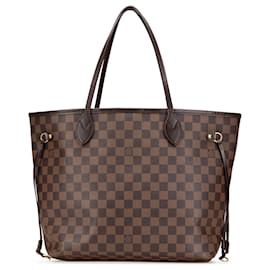 Louis Vuitton-Louis Vuitton Brown Damier Ebene Neverfull MM-Brown