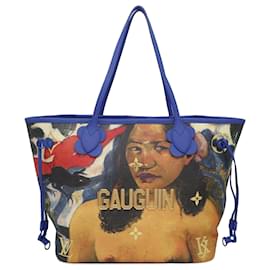 Louis Vuitton-Louis Vuitton Brown Jeff Koons Masters Collection Gauguin Neverfull MM-Brown