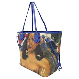 Louis Vuitton-Louis Vuitton Brown Jeff Koons Masters Collection Gauguin Neverfull MM-Brown