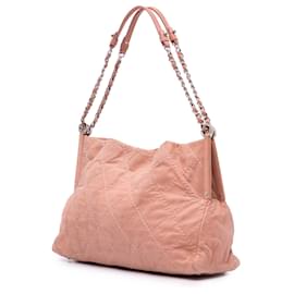 Chanel-Chanel Brown Small Iridescent Calfskin Sea Hit Tote-Brown,Flesh