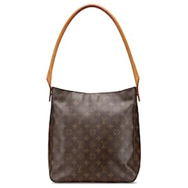 Louis Vuitton-Louis Vuitton Brown Monogram Looping GM-Brown