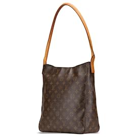 Louis Vuitton-Louis Vuitton Brown Monogram Looping GM-Brown