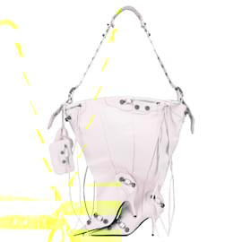 Balenciaga-Balenciaga Green Lambskin Le Cagole Boot Bag-Green,Light green