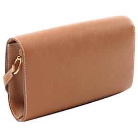 Hermès-Hermès Brown Courchevel Medor Crossbody-Brown