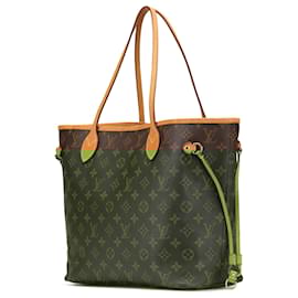 Louis Vuitton-Louis Vuitton Brown Monogram Neverfull MM-Brown