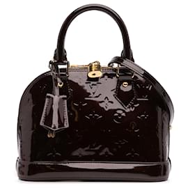 Louis Vuitton-Louis Vuitton Purple Monogram Vernis Alma BB-Purple