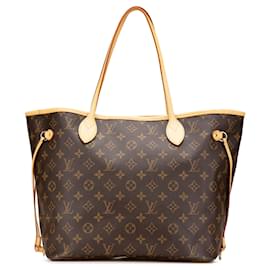 Louis Vuitton-Louis Vuitton Brown Monogram Neverfull MM-Brown