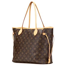 Louis Vuitton-Louis Vuitton Brown Monogram Neverfull MM-Brown