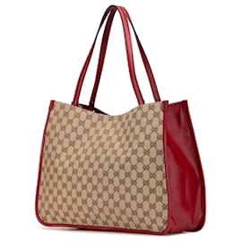 Gucci-Gucci Brown GG Canvas Horsebit 1955 Tote-Brown