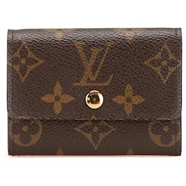 Louis Vuitton-Louis Vuitton Brown Monogram Porte Monnaie Coin Pouch-Brown