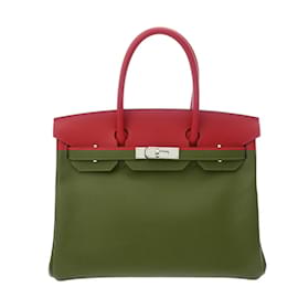 Hermès-Hermes Birkin 30 Handbag in Rouge Casaque-Red
