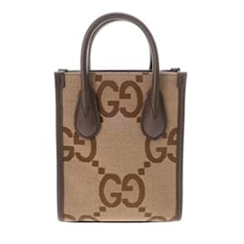 Gucci-Gucci Mini Tote Bag in Beige/Brown-Brown,Beige