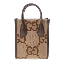 Gucci-Gucci Mini Tote Bag in Beige/Brown-Brown,Beige