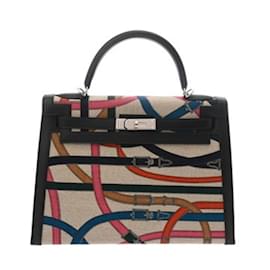 Hermès-Hermes Kelly 32 Handbag-Black,Multiple colors,Beige