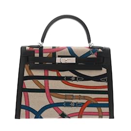 Hermès-Hermes Kelly 32 Handbag-Black,Multiple colors,Beige