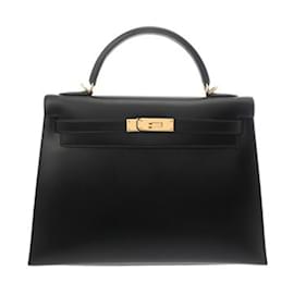 Hermès-Hermes Kelly 32 Handbag-Black
