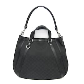Gucci-Gucci GG Pattern 268641 Women's Handbag-Black