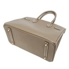 Hermès-Hermes Birkin 30 Handbag in Etoupe Gray-Taupe