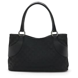 Gucci-Gucci GG Canvas Tote Bag-Black