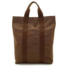 Hermès-Hermes Air Line Cabas Tote Bag-Brown