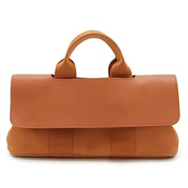 Hermès-HERMES Valparaiso Long PM Handbag-Orange