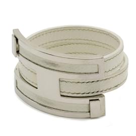 Hermès-Hermes Puspus Bracelet Bangle-White