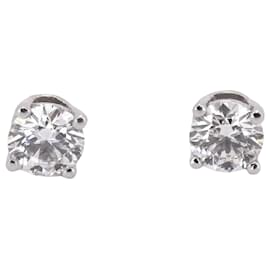 Tiffany & Co-Tiffany Platinum Diamond Stud Earrings-Other
