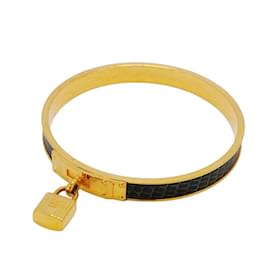 Hermès-Hermes Bangle Kelly GP Plated Gold Green Ladies-Golden,Green
