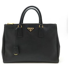 Sac à main Prada Galleria Triangle Saffiano Noir