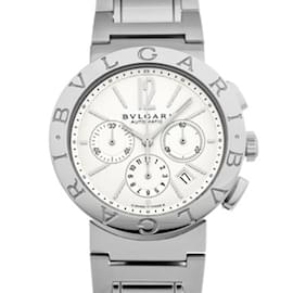 Bulgari-Bvlgari Bvlgari BB42CHSS White Men's Automatic Chronograph Watch-Other