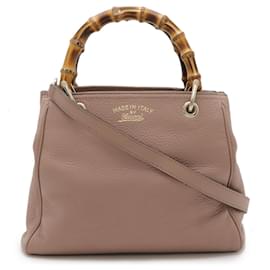 Gucci-Gucci Bamboo Small Shopper Handbag-Pink