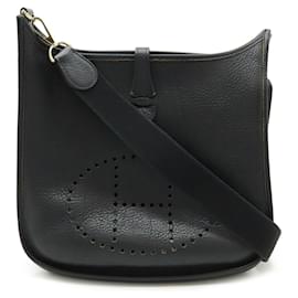 Hermès-Hermes Evelyn II 2 PM Shoulder Bag-Black