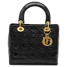 Christian Dior-Christian Dior Lady Handbag Tote-Black
