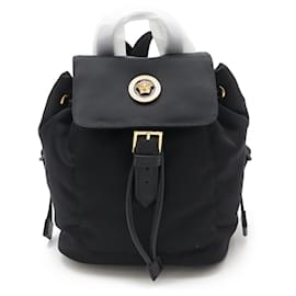 Versace-Versace Medusa Mini Backpack-Black