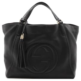 Gucci-Gucci Soho Cellarius Tote Bag-Black