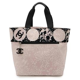 Chanel-Chanel High Summer Coco Mark Tote Bag-Black,Pink