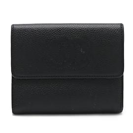 Chanel-Chanel Coco Mark Tri-fold Wallet-Black
