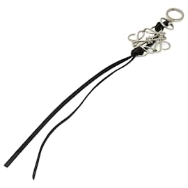 Loewe-Loewe Anagram Key Ring Holder Bag Charm-Black,Silvery