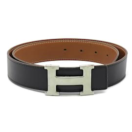 Hermès-Hermes Constance H-Belt-Brown,Black