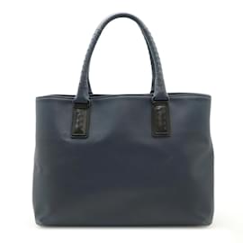 Bottega Veneta-Bottega Veneta Marco Polo Tote Bag-Black,Navy blue