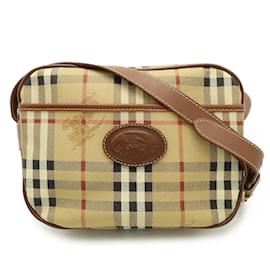Burberry-Burberry Nova Check Shoulder Bag-Brown