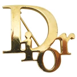 BROSCHE CHRISTIAN DIOR LOGO AUS GOLDENEM METALL 5,1 GR Golden