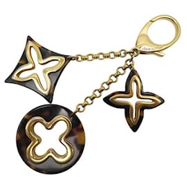 Louis Vuitton-LOUIS VUITTON INSOLENCE MONOGRAM BAG CHARM KEY RING-Golden