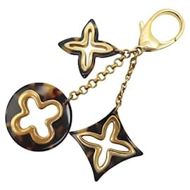Louis Vuitton-LOUIS VUITTON INSOLENCE MONOGRAM BAG CHARM KEY RING-Golden