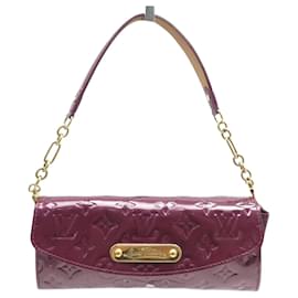Louis Vuitton-LOUIS VUITTON SUNSET BOULEVARD MONOGRAM VERNIS LEATHER CLUTCH BAG-Purple