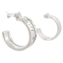 Dior-NINE DIOR HOOP EARRINGS STAR STRASS SILVER METAL EARRINGS-Silvery