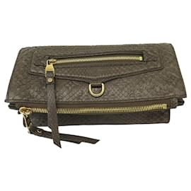 Louis Vuitton-NINE LOUIS VUITTON SPARKLING HANDBAG PYTHON LEATHER MONOGRAM IMPRINT-Brown