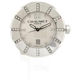 Chaumet-CHAUMET CLASS ONE 622C 48 DIAMONDS IN STEEL 33 MM QUARTZ LADY WATCH-Silvery