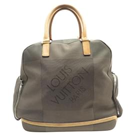 Louis Vuitton-WEEKEND TRAVEL BAG LOUIS VUITTON DAMIER GEANT AVENTURIER PURSE-Grey